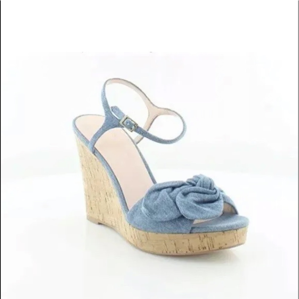 Kate Spade janae Denim Wedge Sandal size 9.5